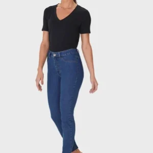 Calça Jeans Cigarrete Azul